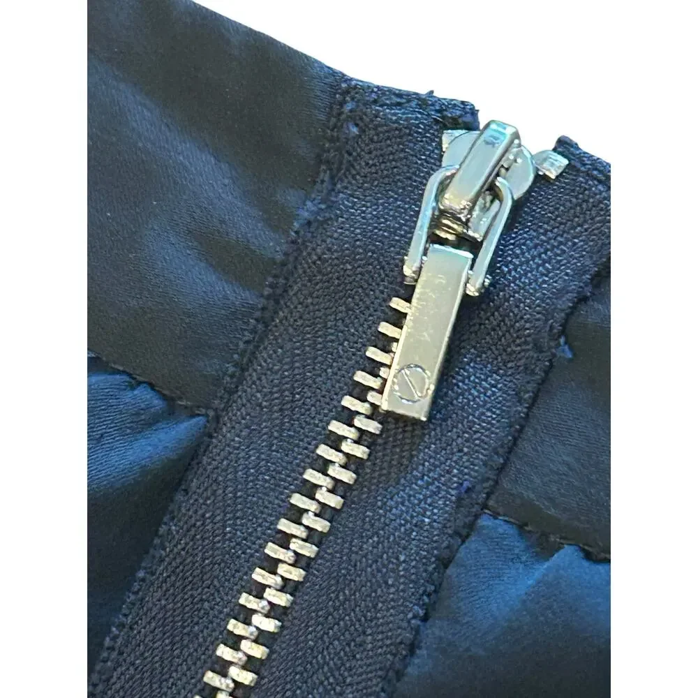 Tory Burch Women’s Designer Navy Blue Cargo Utility Mini Skirt - Size 14